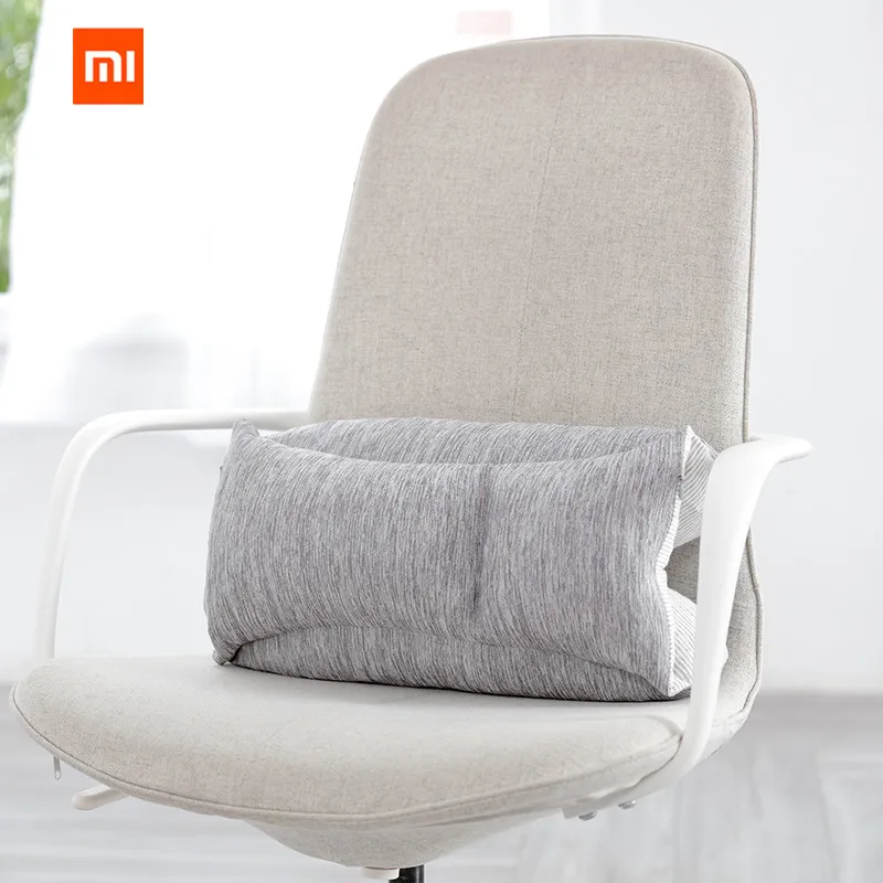 Оригинальная поясничная Подушка Xiaomi Mijia 8 H, мягкая подушка с эффектом памяти, защита поясницы для кемпинга, офиса, автомобиля