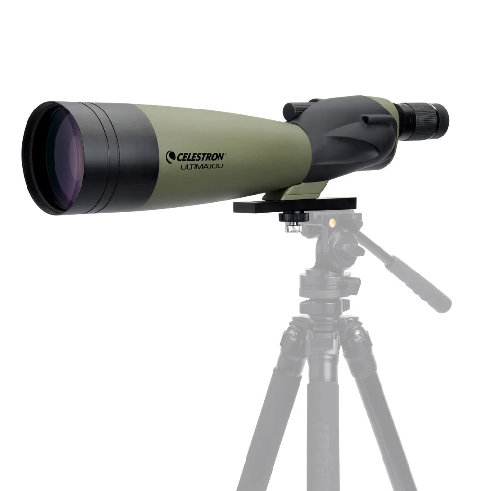Celestron ULTIMA100 STRAIGHT Refractor Spotting Scope 22x-66x Zoom Telescope Multi-Coated for Bird Watching Hunting Travel |