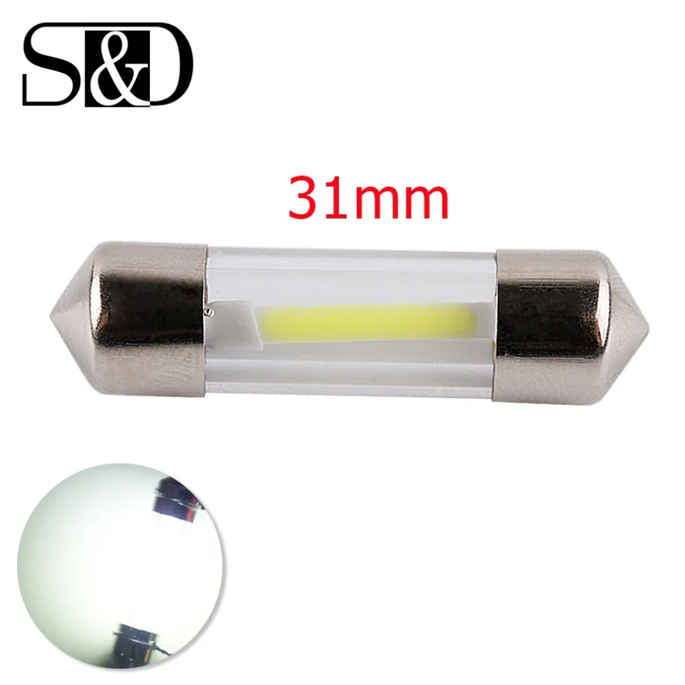 

2PCS C5W COB Car Led Bulbs 31mm Car Interior Bombillas Festoon Dome Reading Light Source 12V White For Side License plate Lamp