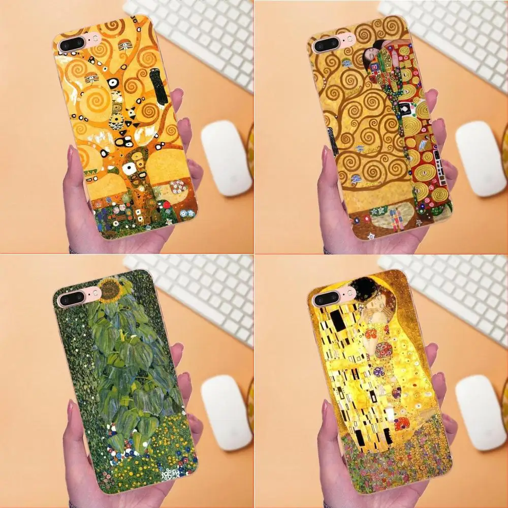 Мягкий чехол для телефона Xiaomi Redmi Note 2 3 3S 4 4A 4X 5 5A 6 6A Pro Plus Kiss Gustav Klimt с рисунком