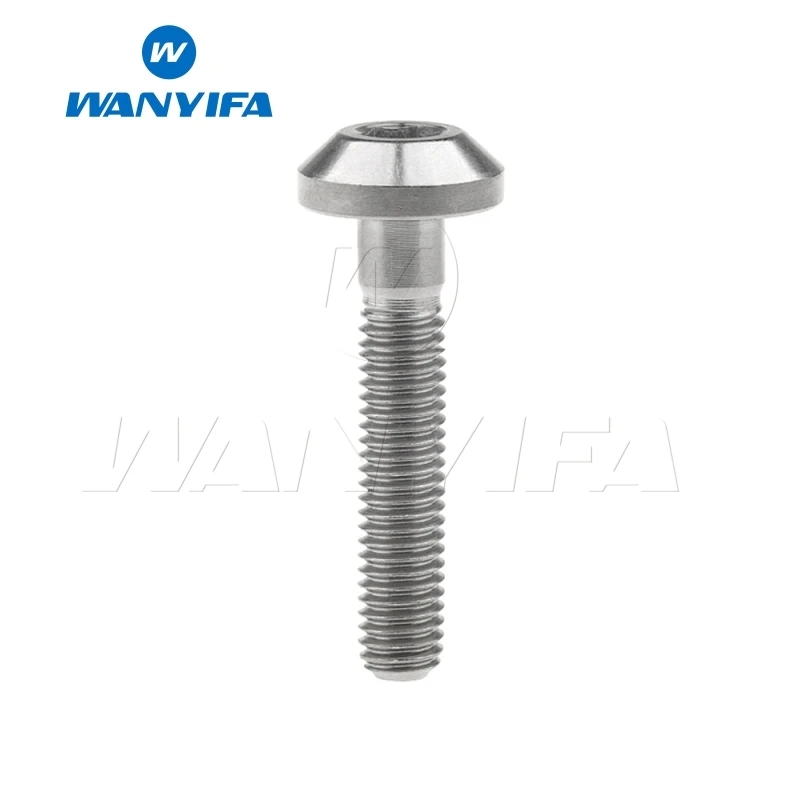 Titanium M8X30 Ваньифа Винт С Титановым болтом M8x15 20 25 30 35 40 мм плоской верхней головкой зонта для велосипедного тормоза - Цвет: Titanium M8X30