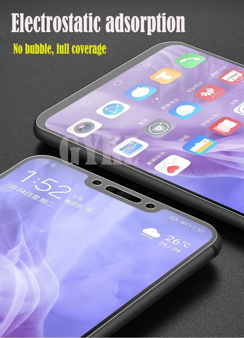 GYKZ Лидер продаж с уровнем твердости 9 H полное покрытие закаленное Стекло для huawei Nova3 3i Экран протектор для huawei Nova3i Nova4 защитный Стекло пленка