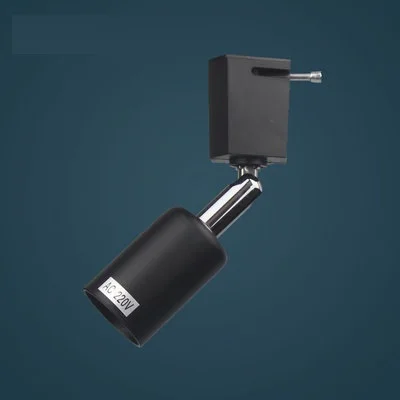 black track installa Star wish E27 светильник для дорожки с регулировкой направления рельсовый Точечный светильник s потолочный светильник для дорожки светодиодный 110 В 220 В - Испускаемый цвет: black track installa
