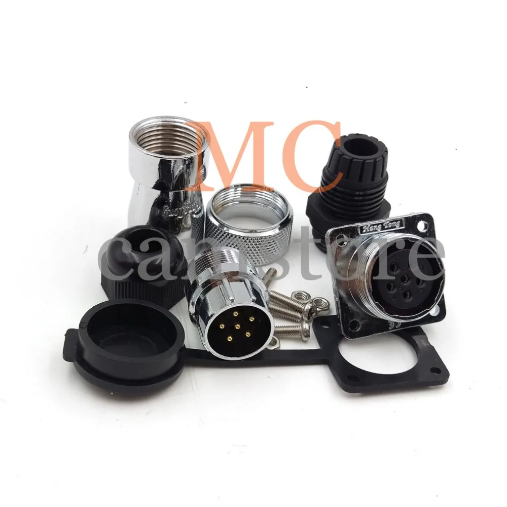 WS20 6 контактные водонепроницаемые и пыленепроницаемые разъемы (штекер) (гнездо)