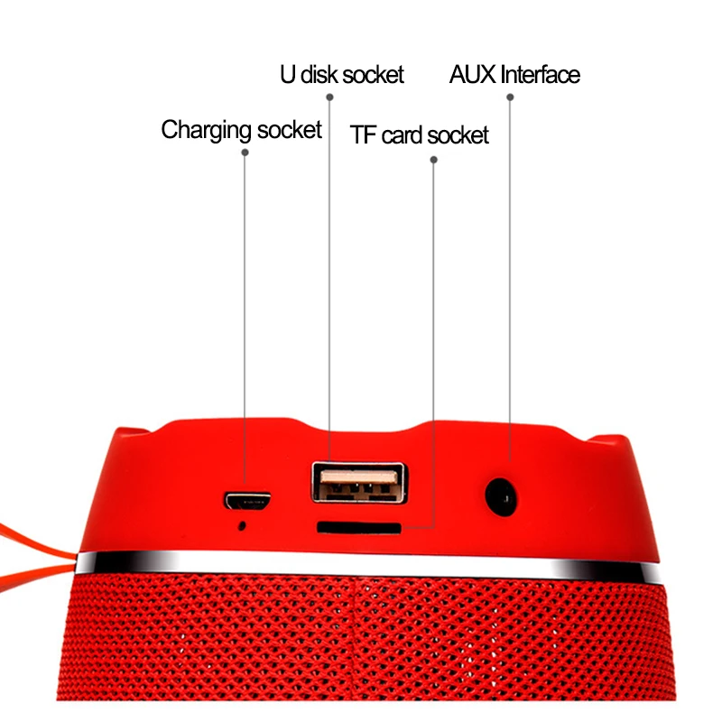 2019 модный портативный беспроводной bluetooth динамик стерео аудио приемник мини 4 2