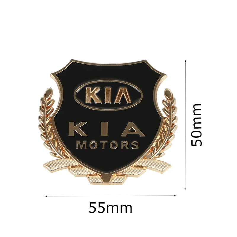 2 шт./лот 3D металлические наклейки для автомобиля VIP Эмблема для KIA rio ceed sportage sorento k2 k3 k4 k5 k6 soul наклейки аксессуары