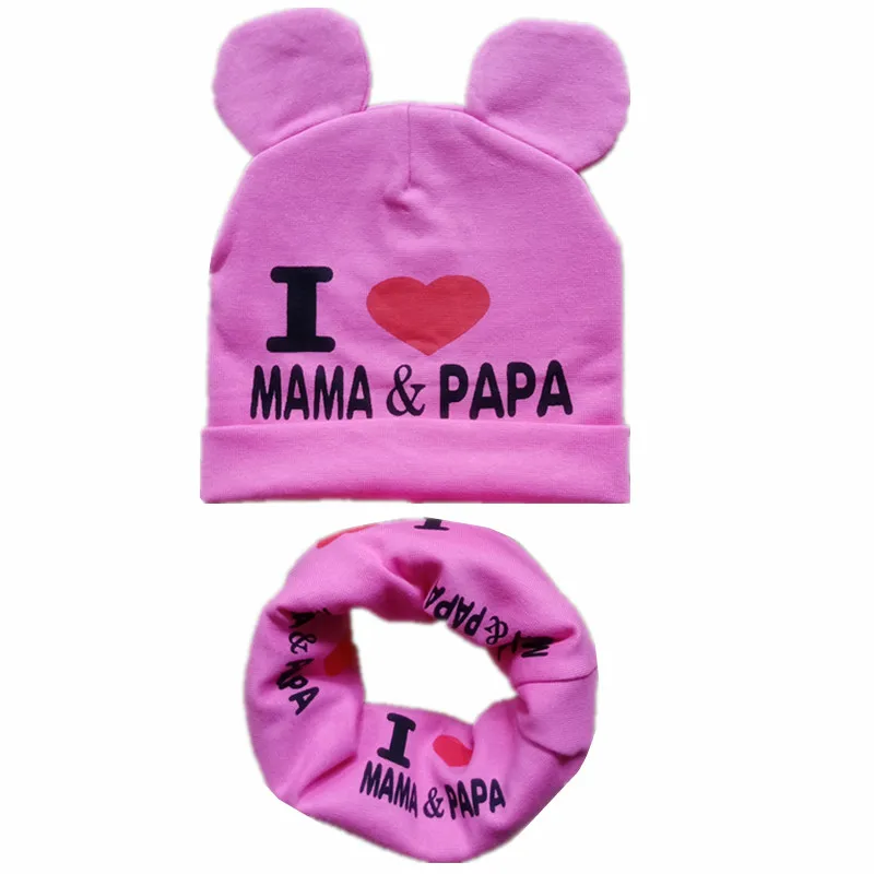 Новинка детская хлопковая шапка и шарф детские милые шапки высококачественные