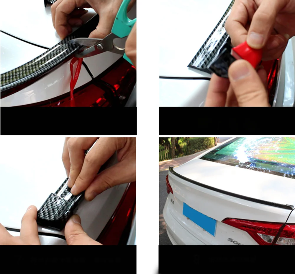 Корпус из углеродного волокна или Крока крыши спойлер средства ухода за кожей