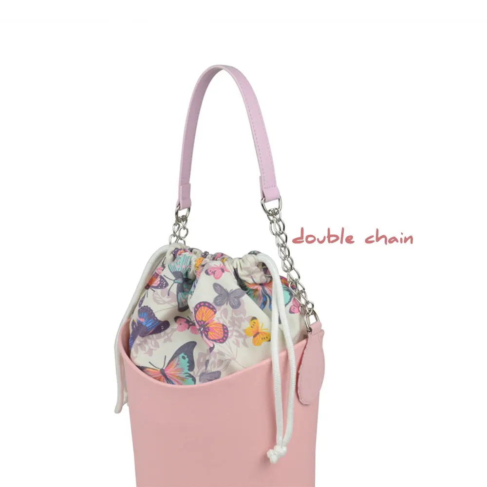 Tanqu 1 шт. O Мешок край живопись ремень серебряная цепь ремешок ручка с drop end для obag корзина