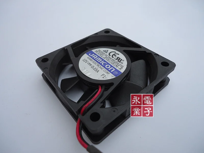 JAMICON JF0615B1M Сервер охлаждающий вентилятор DC 12V 0.15A 60x60x15 мм 2 провод|fan dc|square fanfan dc 12v |