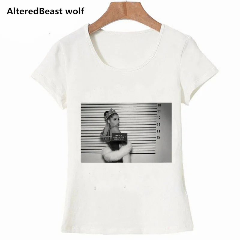 2019 новейшая Футболка женская одежда повседневная летние топы Ариана Гранде