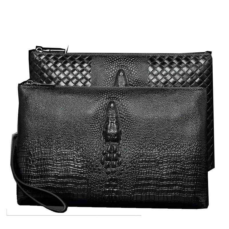Мужская сумка клатч с крокодиловым узором Мужской Конверт мужской портфель