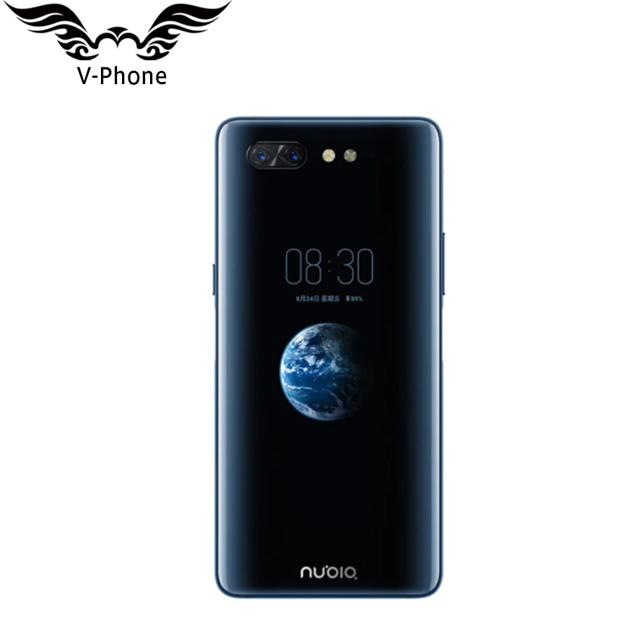 Zte Nubia X 4G LTE мобильный телефон с двойным экраном 6,2" 5,1" Snapdragon 845 8 ГБ 128 Гб Двойная камера 24 МП 16 МП 2 дисплея смартфон