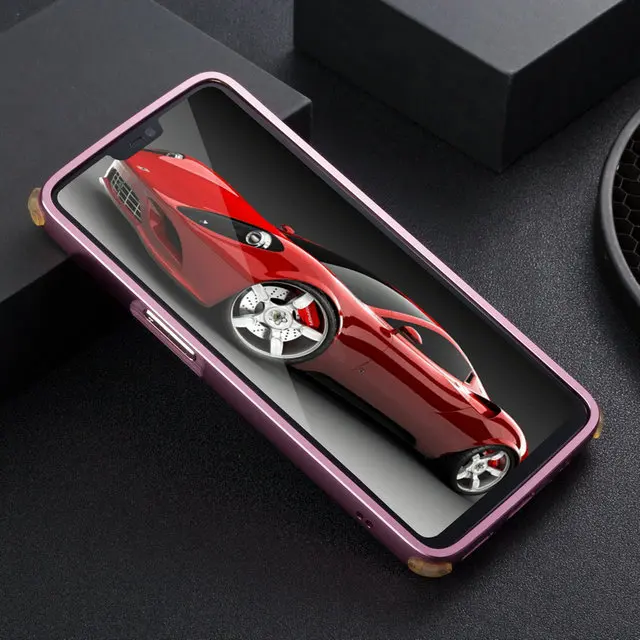 6,28 ''Oneplus6 алюминиевый бампер чехол Funda Oneplus 6 Чехол под шлифованный Металл PC задняя крышка для Coque One Plus 6 чехол для смартфона Броня