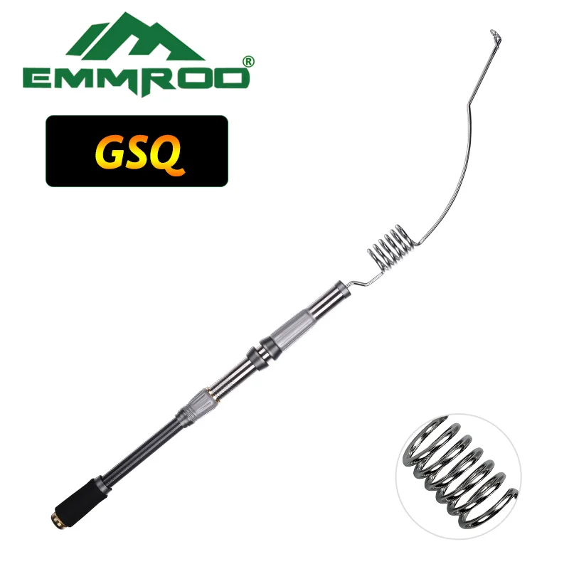 Enlarge EMMROD Lengthened Bait Casting Rod Packer Rod Compact Fishing Pole Cast Rod Stainless Portable Ice Fishing rod Boat Raft Rod GSQ