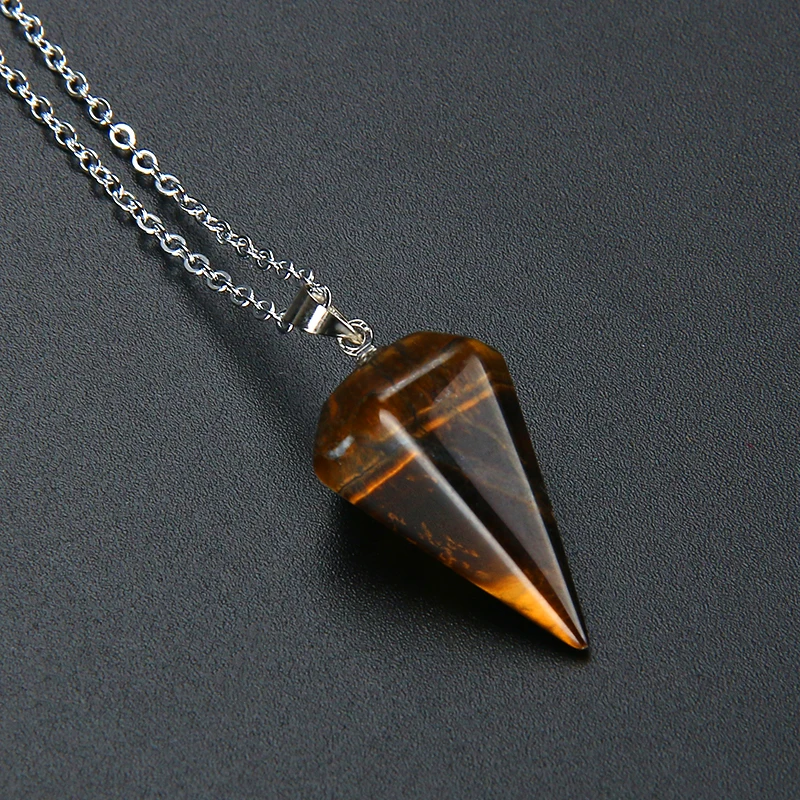 Подвески из фиолетового камня Reiki для чакры подвеска натурального черного оникса