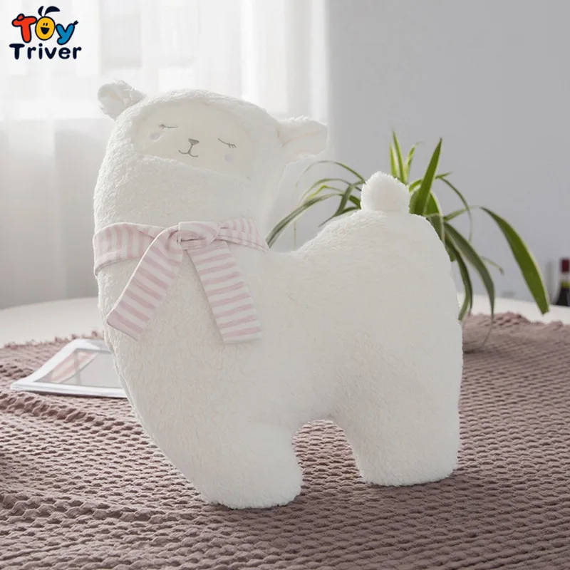 Плюшевая игрушка альпака подушка мягкая мультяшная овечка ягненок куклы для