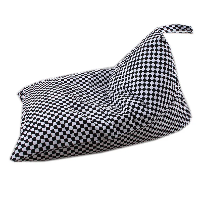 Модный стиль для хранения beanbags игрушка orgnizer одежда диван Сумка детский магазин игрушка опрятная гостиная спальня большое пространство 45L - Цвет: balck white gird