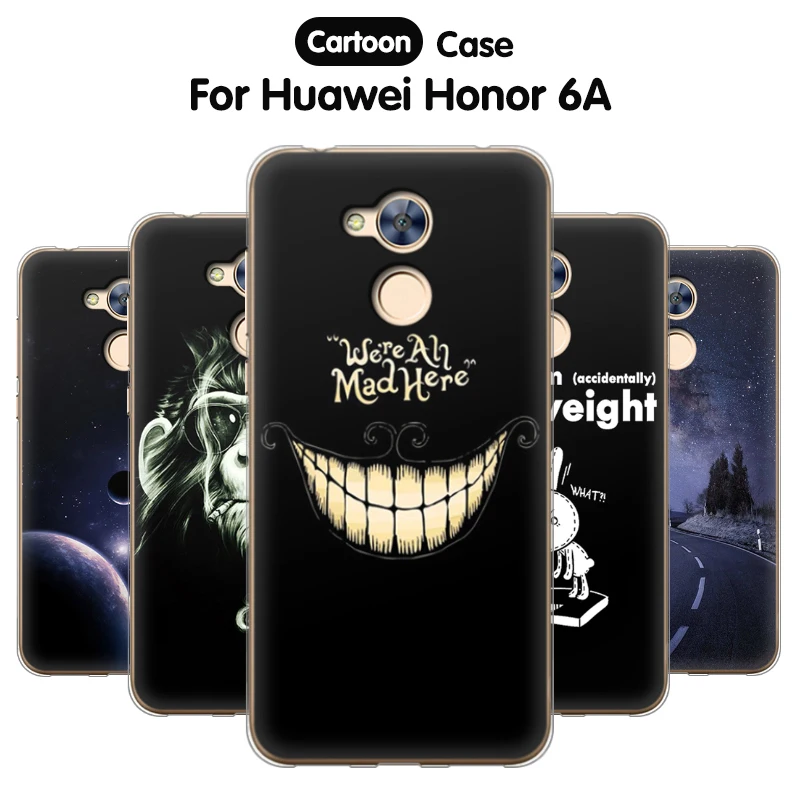 Чехол EiiMoo для Huawei Honor 6A силиконовый чехол с прозрачными краями милый мягкий