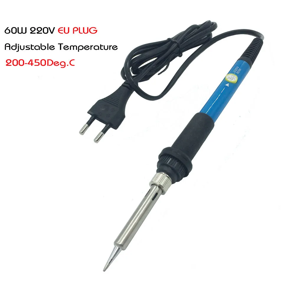 Электрический паяльник с европейской вилкой 220 В 60 Вт ручной сварочный