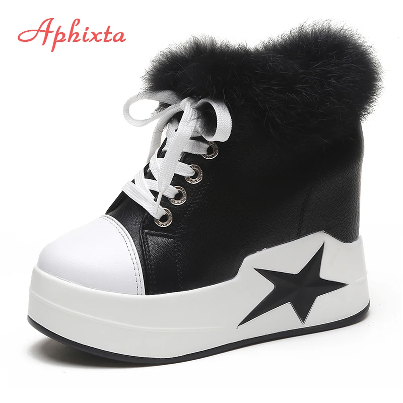 APHIXTA обувь на платформе увеличивающая рост женские ботильоны для Для женщин