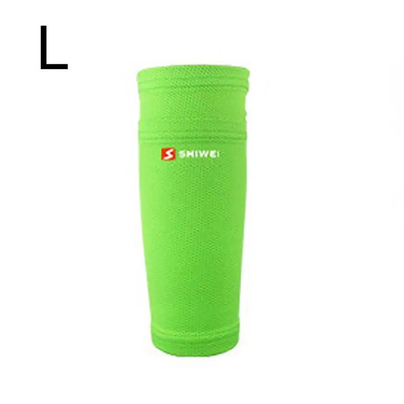 Green L 1 пара, футбольные Защитные носки с карманом, Футбольные Щитки на голень, Поддержка голени, носки для взрослых и подростков - Цвет: Green L