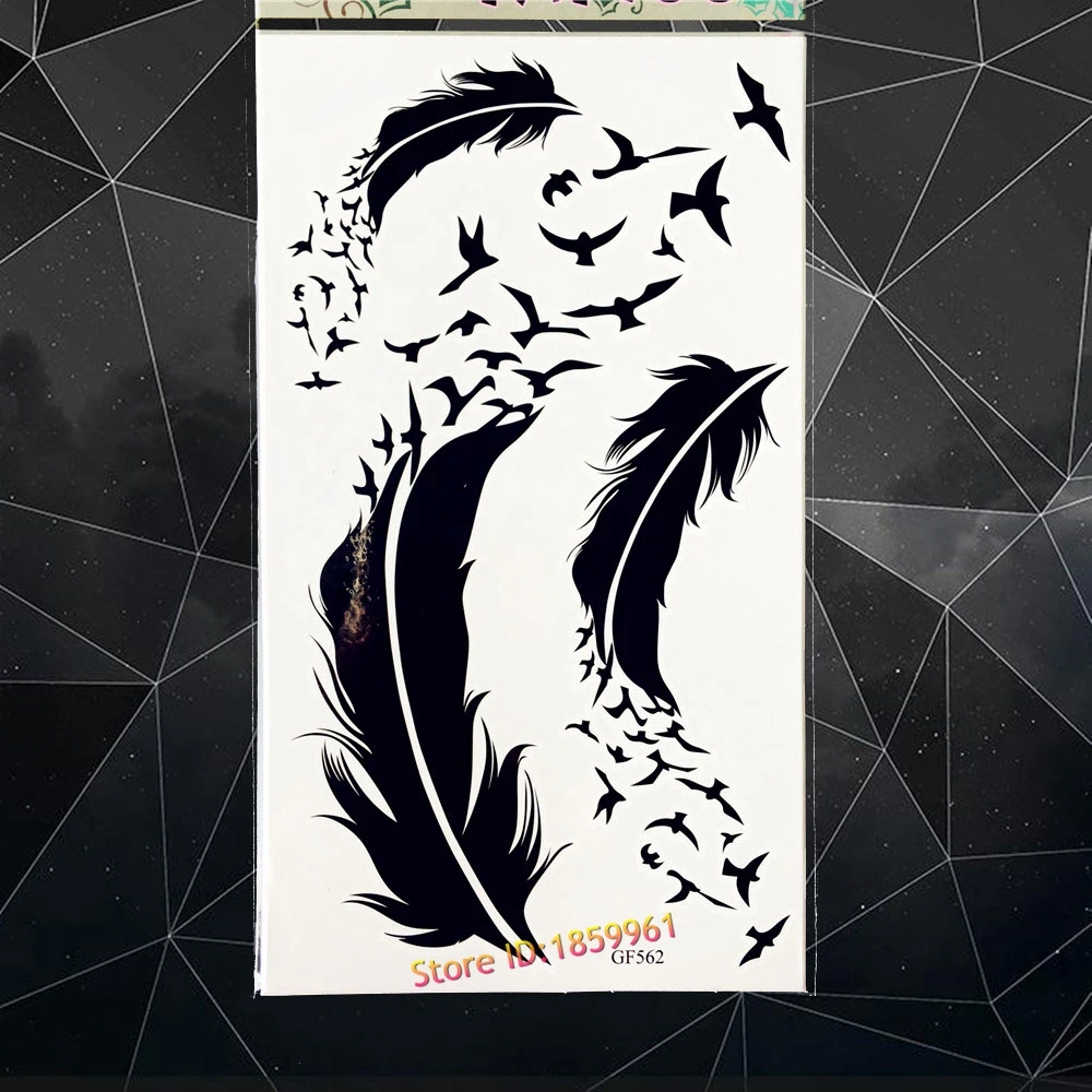 3D яркий Медведь Олень тигр лицо водостойкие временные Черные татуировки