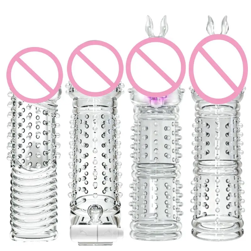 Многоразовые презервативы Lube текстурированный расширитель рукав винт нить