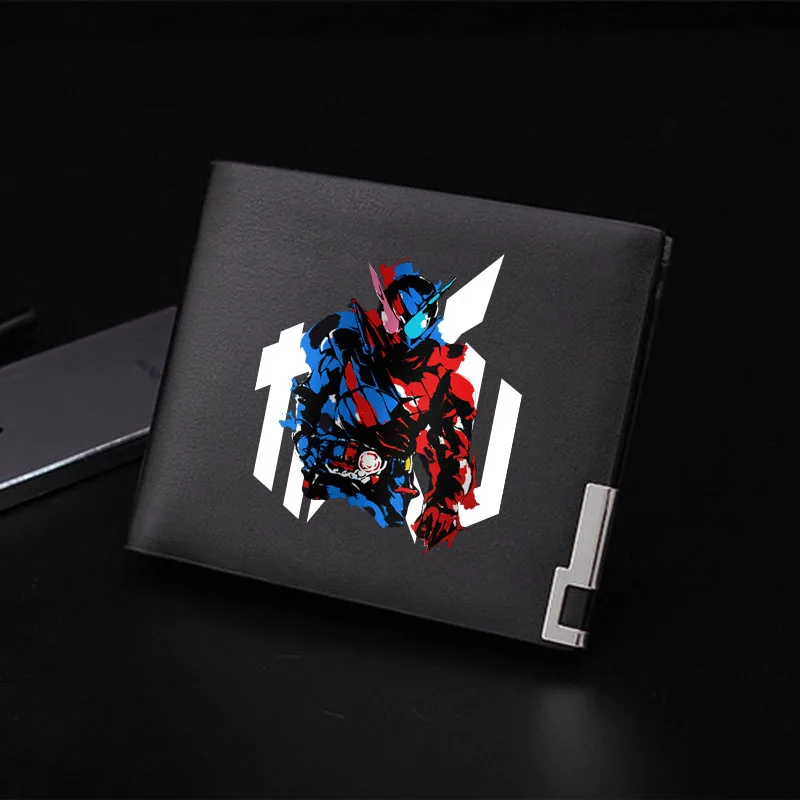 1 Kamen Rider masquid Rider Kuuga напечатанная сумка для денег кошелек из искусственной кожи аниме короткий кошелек модный ID держатель для карт мужские кошельки - Цвет: 1