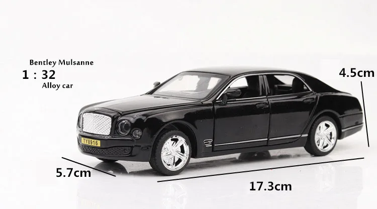 Новая модель 1/32 Mulsanne имитация внедорожника модель 6 открытые двери, звук и свет функция эха игрушка автомобиль детская коллекция