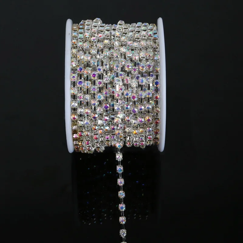 10 ярдов/рулон Посеребренная цепочка для одежды | Украшения и аксессуары