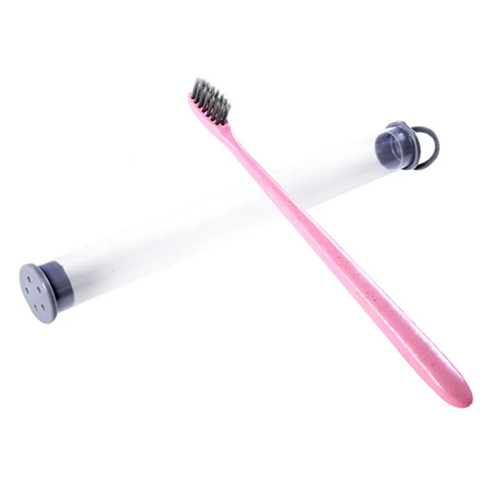 adult bamboo charcoal toothbrush soft pollution-free toothbrushes wheat straw biodegradable eco-friendly | Красота и здоровье