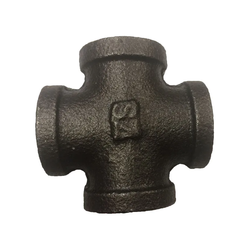 1/2 &quotƉ/4 'трубы ковкого чугуна с резьбой крест 4 способ 3/4 дюйма DN20 фитинги