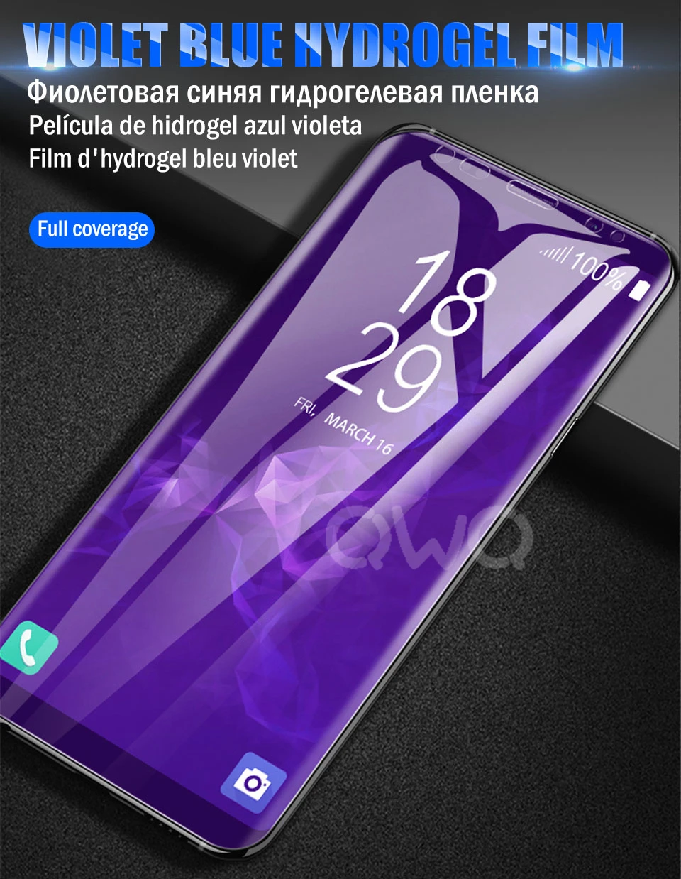 20D анти голубой свет Гидрогелевая пленка для samsung Galaxy S10 S9 S8 Plus Note 8 9 10 Pro Защита экрана для samsung S10E полное покрытие