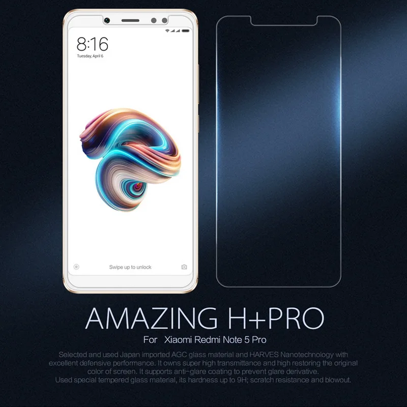Для Xiaomi redmi note 5 pro закаленное стекло Nillkin Amazing H + Pro защита экрана 2.5D защитная