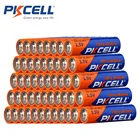 50 X батареи PKCELL LR6 1,5 V AA супер щелочные 2А 1,5 вольт батареи для игрушек, электронный термометр
