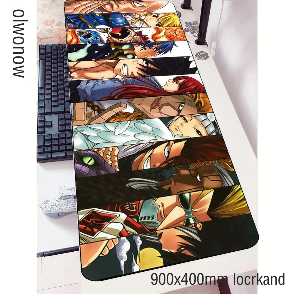fairy tail mouse pad gamer Customized 90x40cm notbook mat gaming mousepad Personality PC desk padmouse mats | Компьютеры и офис
