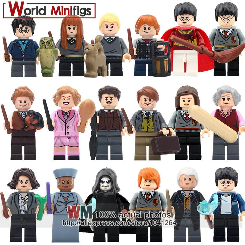 Розовый 1 Набор серия Harry Mad-eye Moody Дамблдор Добби лонгботт Трелони Флитвик строительные блоки Подарочные игрушки - Цвет: Розовый