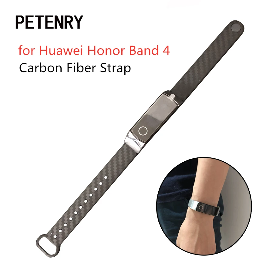 Ремешок спортивный из углеродного волокна для Huawei Honor Band 4 браслет аксессуары