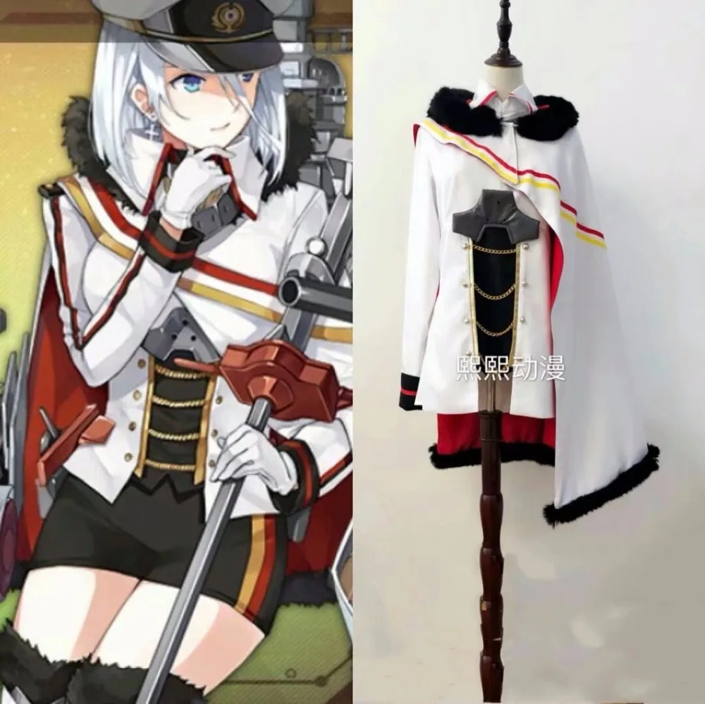 Tirpitz Лазурная игра косплей костюм для косплея изготовленный на заказ|Игровые