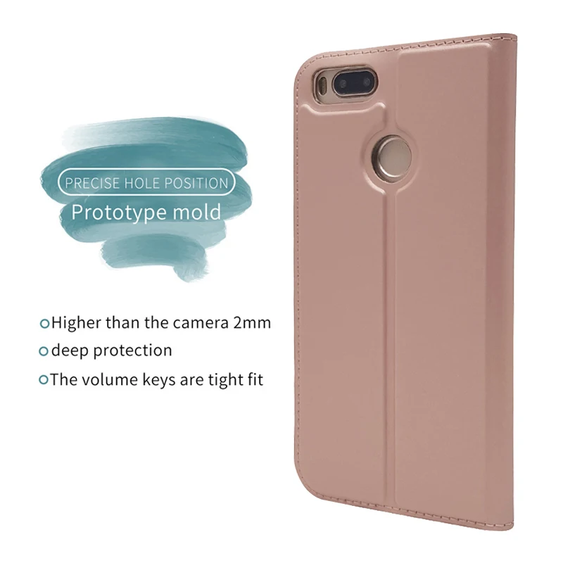 Чехол для Xiaomi MI 5X A1 мягкий чехол из искусственной кожи с подставкой и отделением