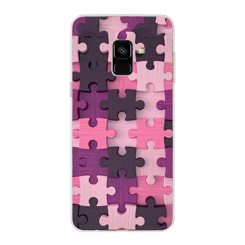 ciciber Cover For Samsung Galaxy A8 A7 A5 A6 A9 A3 2018 2017 2016 A6S Plus Star Phone Cases Soft TPU Color Background Pattern |