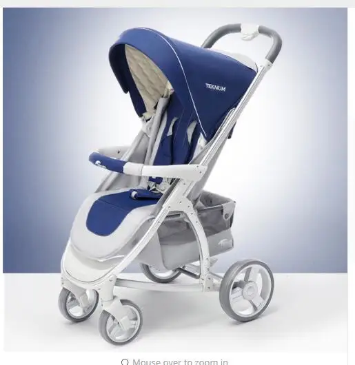 Navy stroller Роскошная детская коляска 3 в 1 или 2 в 1 переносная Складная коляска для путешествий цвет в - Цвет: Navy stroller