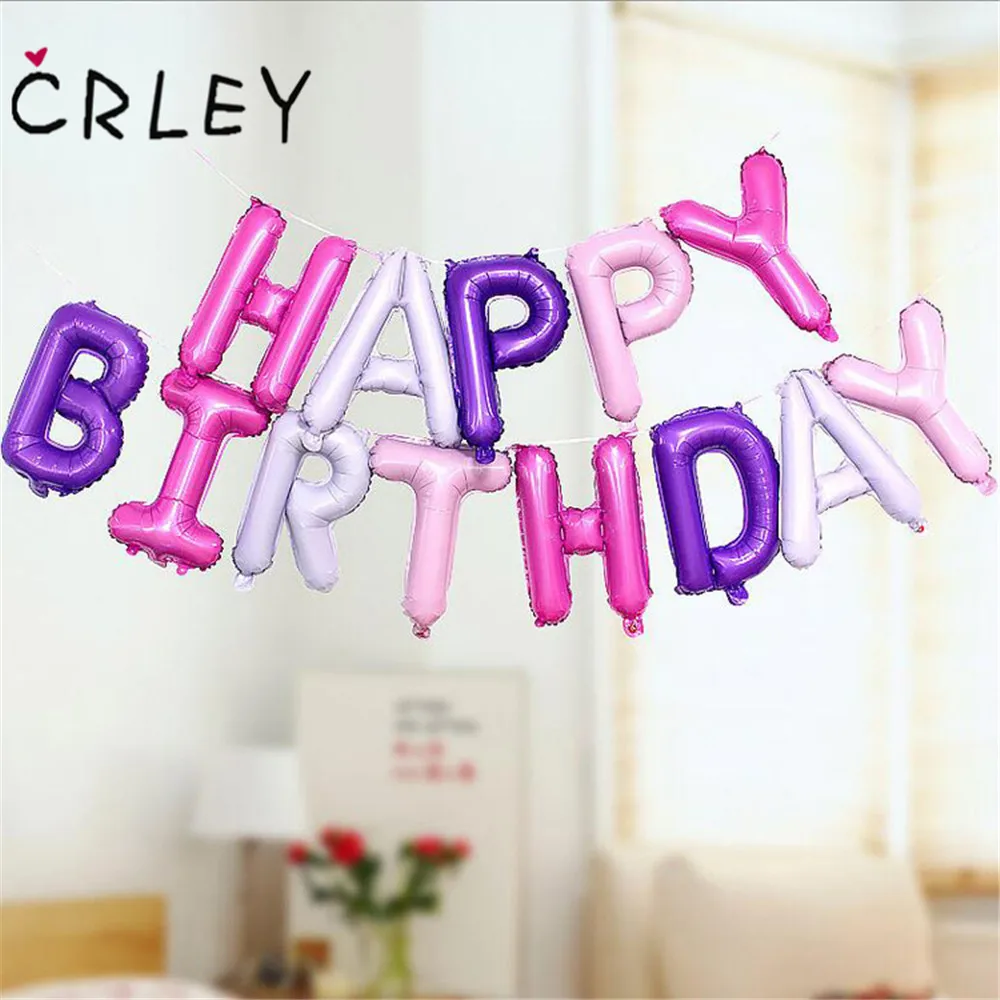 CRLEY Фирменная Новинка Красочные С Днем Рождения гелием воздушный шар букет Декор