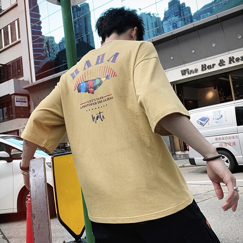 Новинка лета 2019 футболка из 100% хлопка Мужская для любителей спорта свободная с