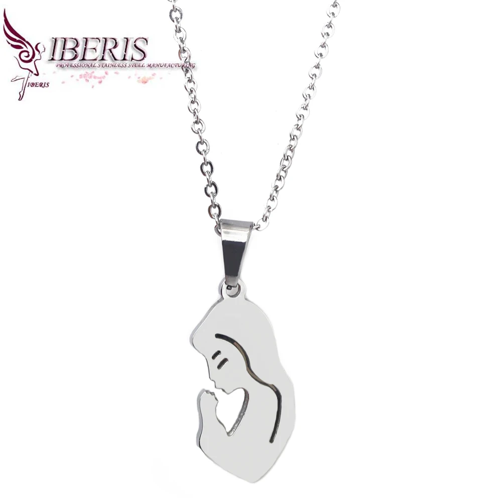 Iberis jewelry 2016 style fashion women's unique charm of the Virgin Mary selling stainless steel pendant necklace | Украшения и
