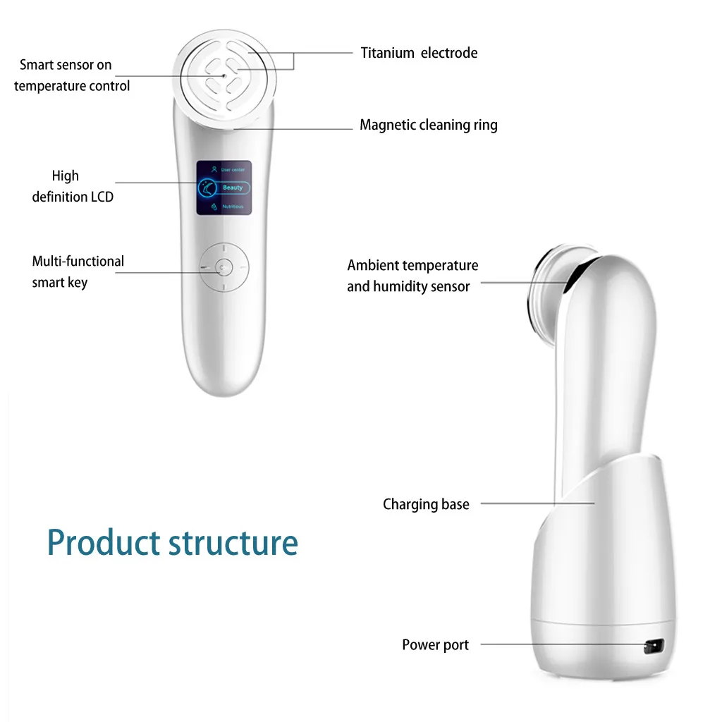 Электрический моющий прибор для очищения лица устройство тела ионный Массажер