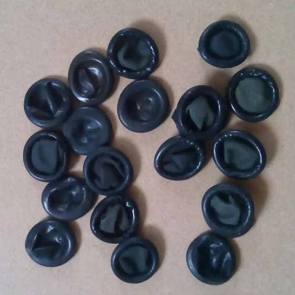 Латексные напальчники черного цвета Размер M 100% натуральный латекс