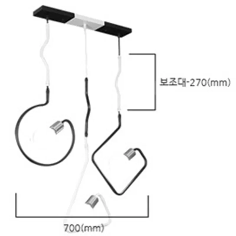 Скандинавский ресторан кафе потолочный светильник геометрический постмодерн с