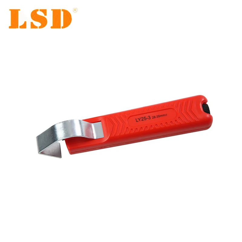 

LY25-3 Cable Stripper for stripping diameter 28-35mm round PVC cable, rubber cable,silicon cable Wire Cutter